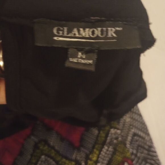 Glamour Chevron print wide leg V neck jumpsuit with key hole closure - Picture 12 of 12